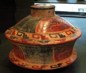 Skål med lock Maya 600 e.Kr